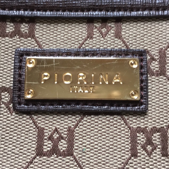 Piorina Bag Handbag Tan Signature Fabric Brown - Picture 3 of 8